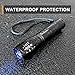 Allisable Black Light, 395nm UV Flashlight Detector for Dry Pet Urine with Zoomable