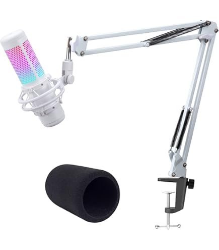 HyperX QuadCast S – RGB USB Condenser Microphone for PC PS5 Mac