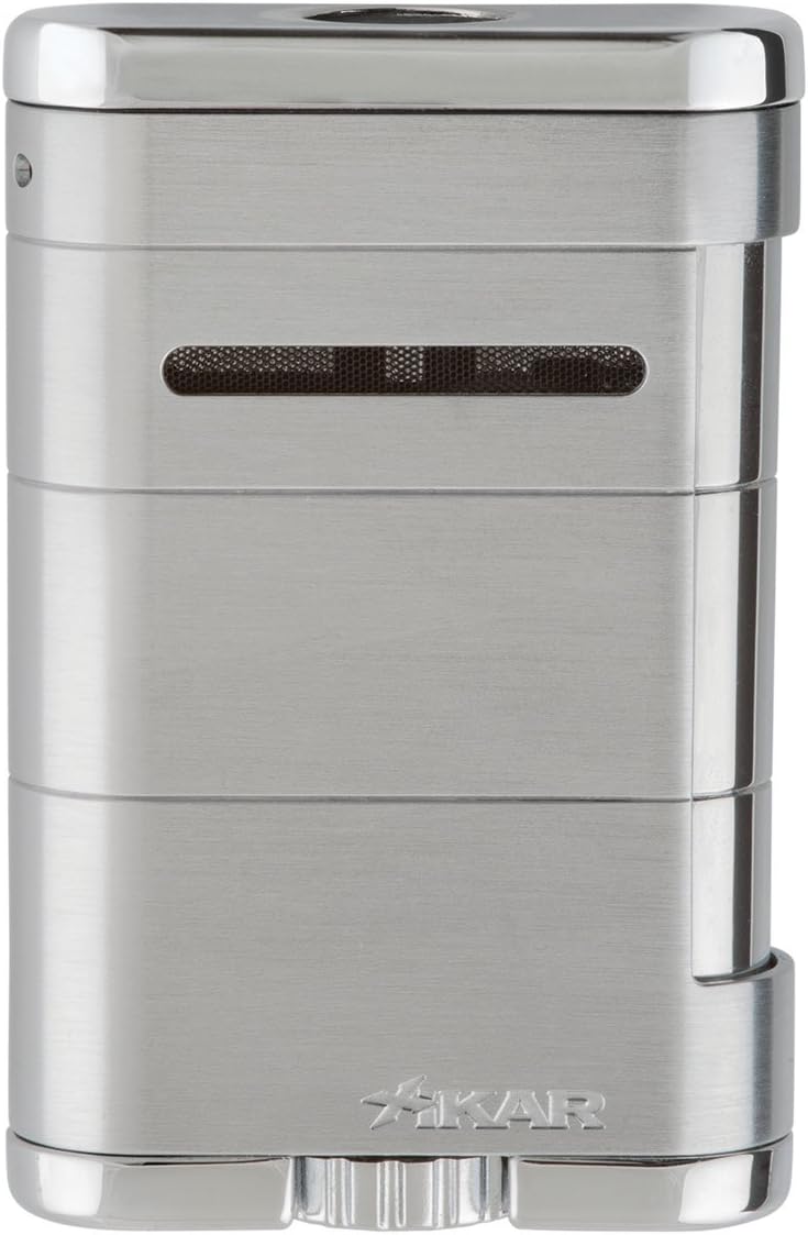 Xikar Allume Triple Jet Tabletop Lighter (Silver)