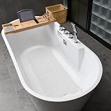 ANSIO Bath Mat Non Slip 100 x 40 cm White with Drain Holes view 7