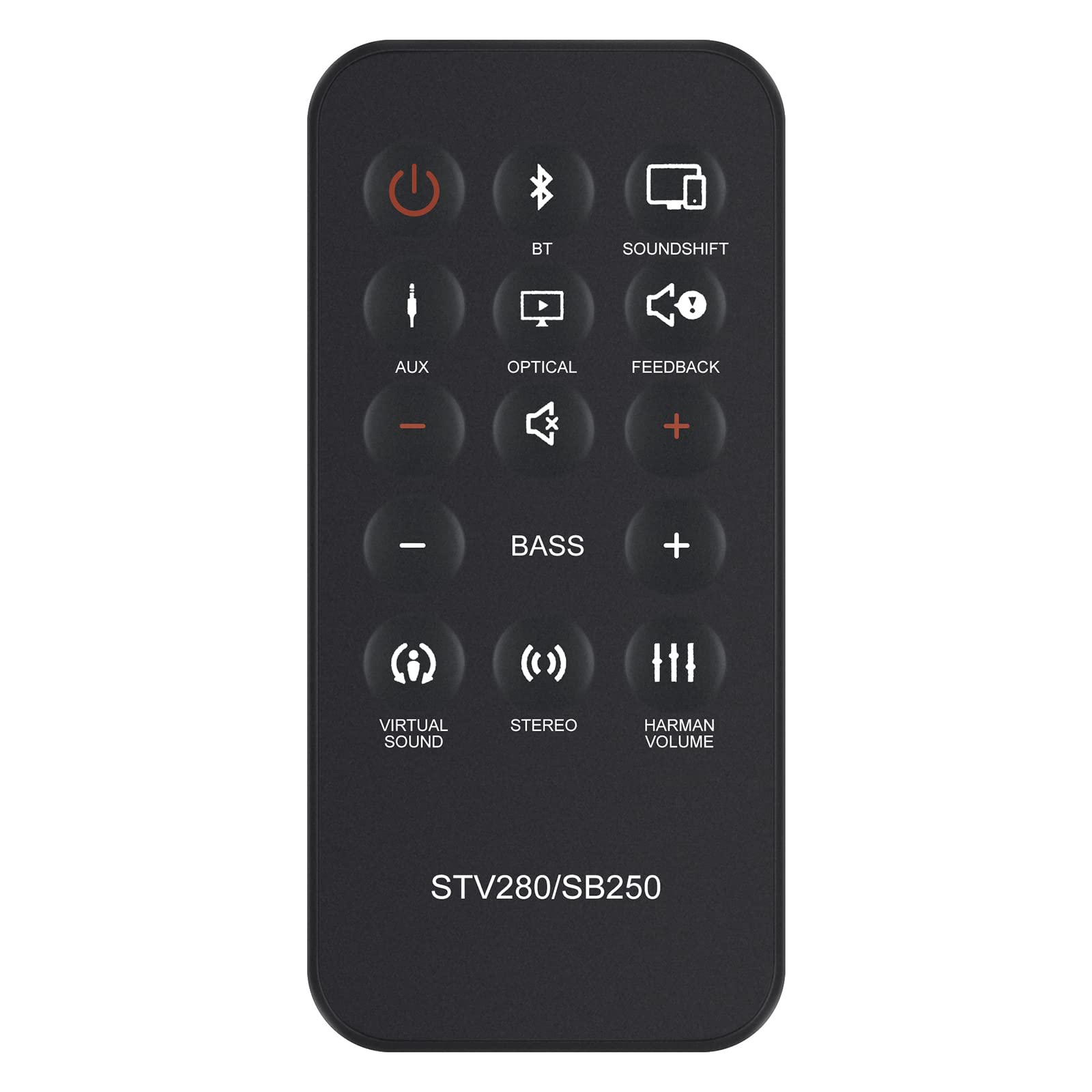 New STV280 Replace Remote Control SB250 SOUNDBAR Remote Control Replacement fit for JBL Soundbar Cinema SYSTEM STV280 SB250 STV280/SB250 Remote Controller