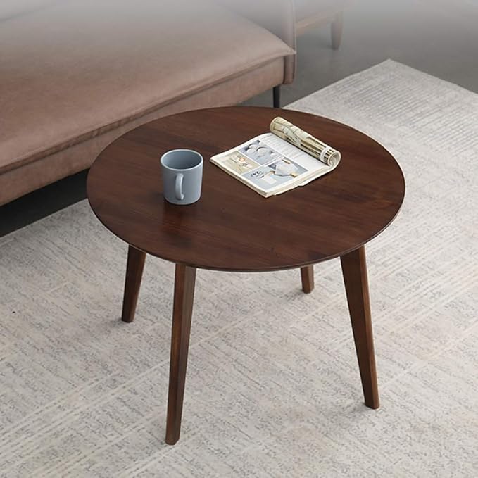 Amazon.de: Moderner runder Couchtisch, 100 % Kiefernholz