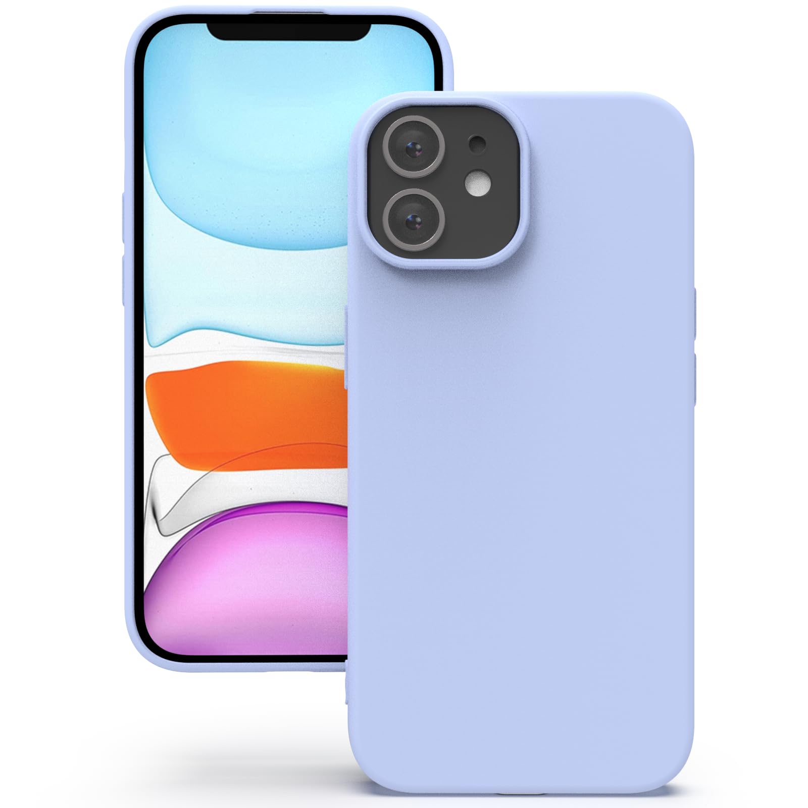 YATWIN Silicone Case for iPhone 11, Soft-Touch, Shockproof, DustProof, Antiskid Full Body Armour Phone Cover for Apple iPhone 11 - Lilac