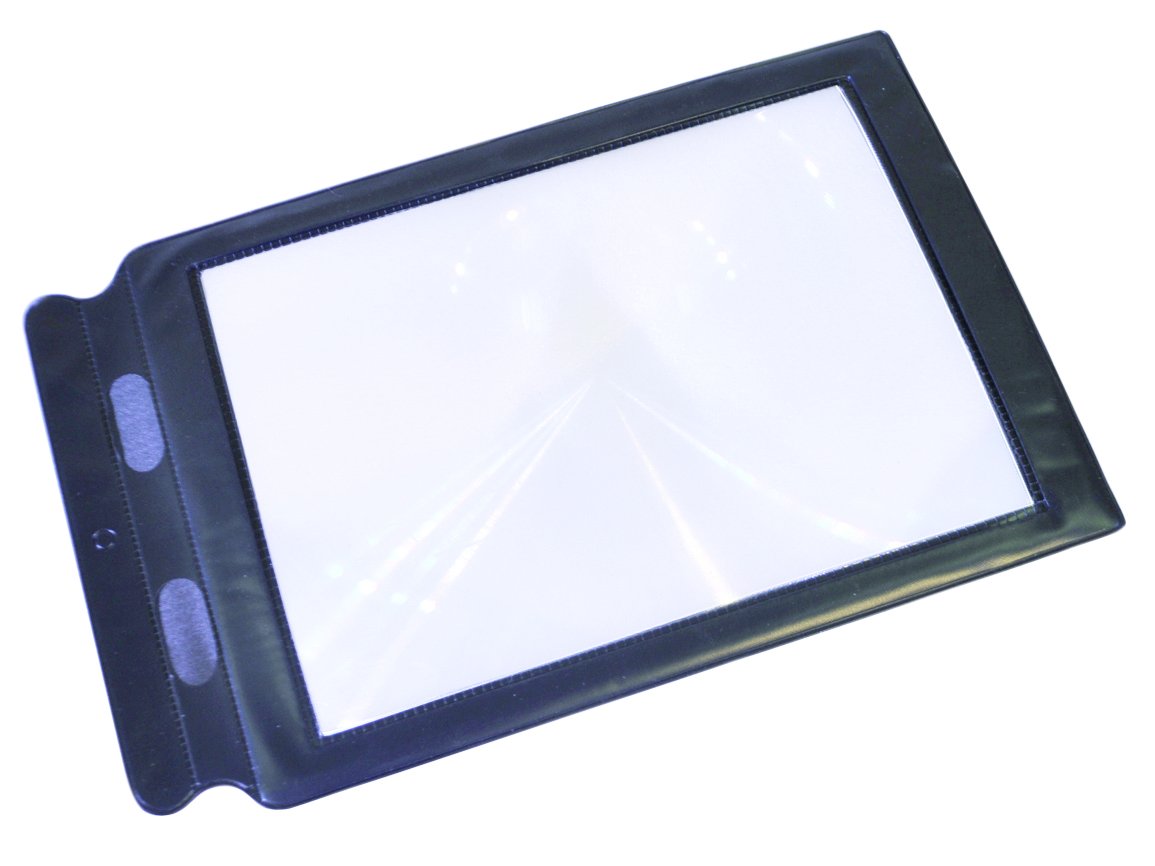 Aidapt Large Area Easy Hold Flat Sheet Magnifier with 2X Magnification and 300x190mm Viewing Area for Reading Small Print Aid