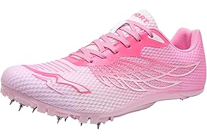 ZHENSI Track and Field Spikes Shoes Sprint Jumping Sneakers Men Women Kids Running Shoes Lightweight Breathable Racing Shoes