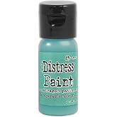 Ranger Tim Holtz-Distress Paint-Salvaged Patina, 29.5 ml (1 fl oz), TDF72775