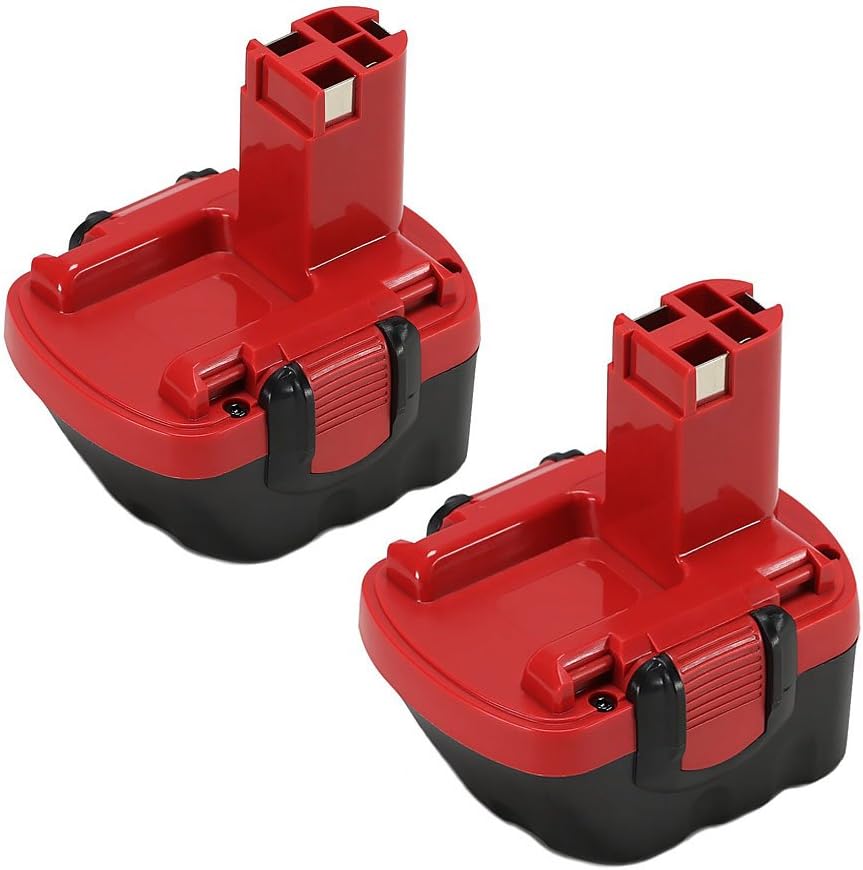 [2-Pack] POWERAXIS PSR12 Battery 12V 3.0Ah NIMH Replacement Battery for Bosch PSR12 BAT043 BAT045 BAT046 BAT049 BAT120 22612 3360 3455 PSR 12VE-2 GSB 12VE-2 PSB 12VE-2 PSR12-2 2607335249 2607335261
