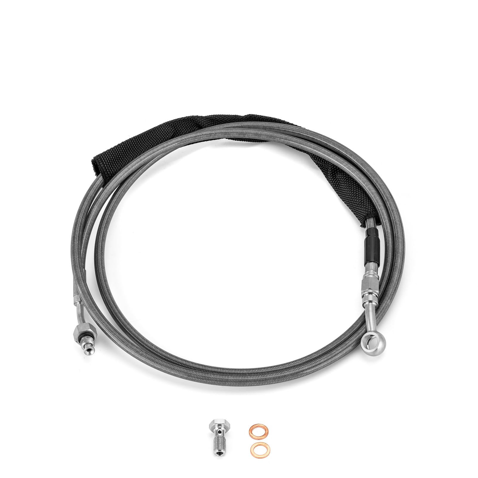 Photo 1 of Mofun 78" Hydraulic Clutch Cable Stainless Steel Fit 16"-18" Handlebar Compatible with Harley Touring 2017-2020, Softail S Models and CVO Models 2017 Black
