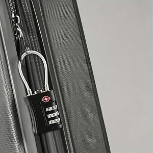 Travel Combination Luggage Cable Locks: TSA Approved, for Suitcase, Gym Locker, Toolbox, Backpack