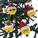 Wewill 6 Pieces Emoji Plush Toy Christmas Balls Ornaments Emotion Face Hanging Decorations, 5.5 Inch