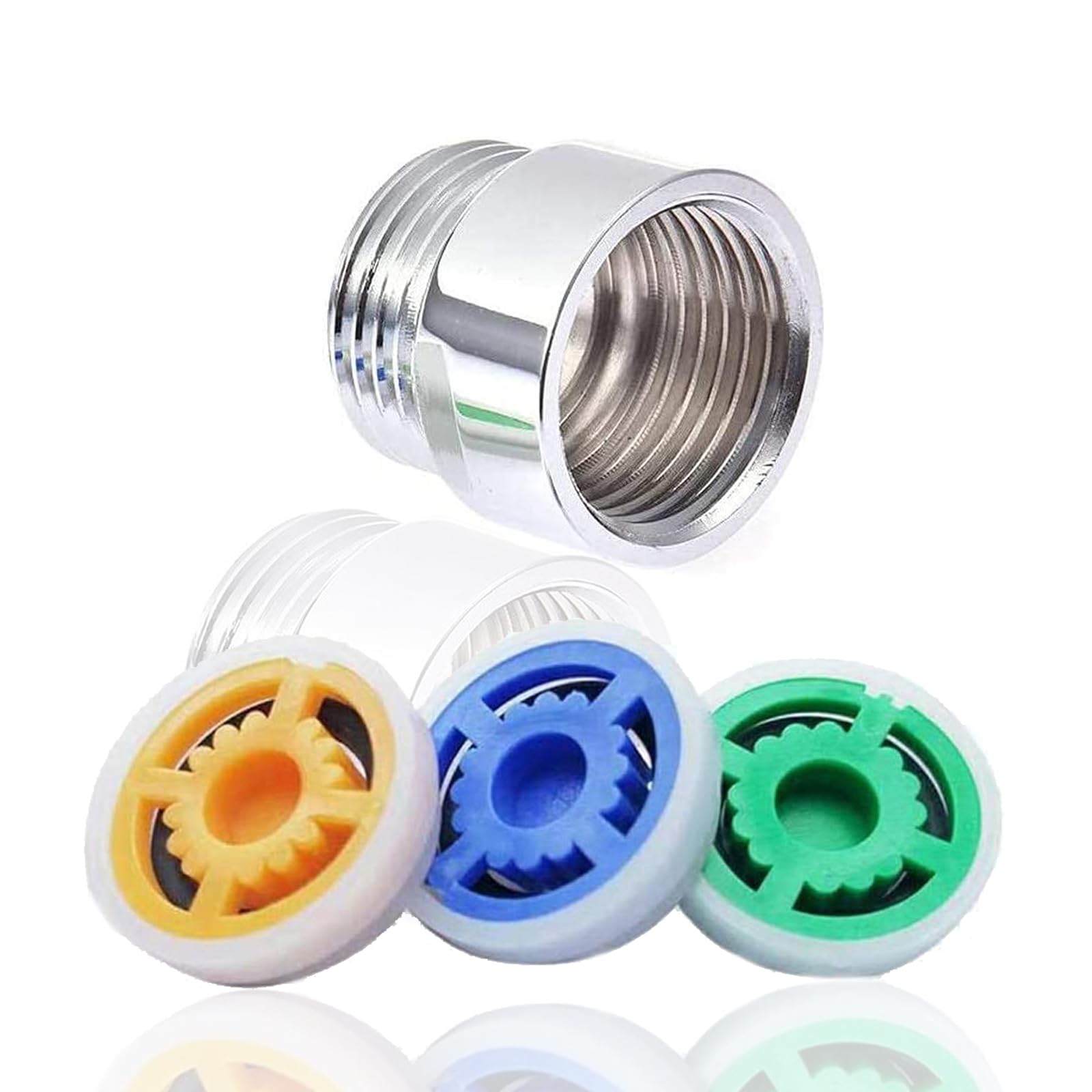 ieron Shower Flow Reducer Limiter Set, Up to 70% Water Saving 1/2 Inch Thread Size 4, 7, and 9 L/min Flow for Bathroom Shower Water Flow Restrictor