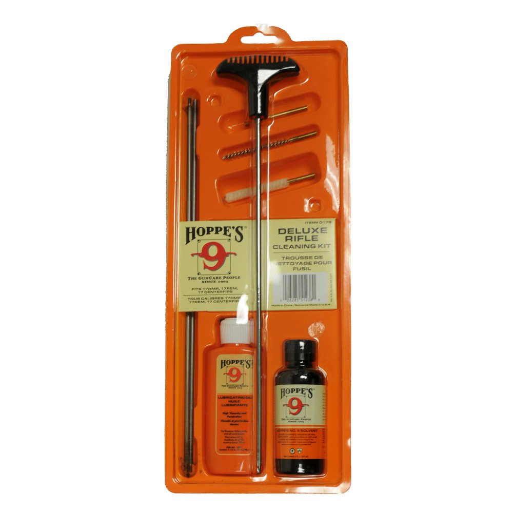 Hoppe's .17 HMR Rifle Cleaning Kit 17HMR .204 17 Complete Deluxe