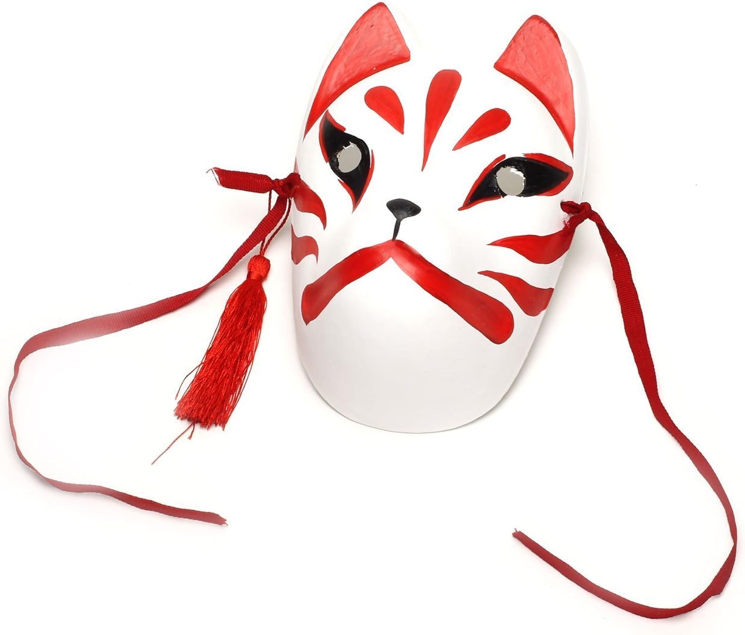 Amazon コスプレ 小物 狐 きつね お面 仮面 マスク 覆面 手作り 色塗り お稲荷様 演劇 お芝居などに 狐面 全顔 コスプレ 仮装 通販