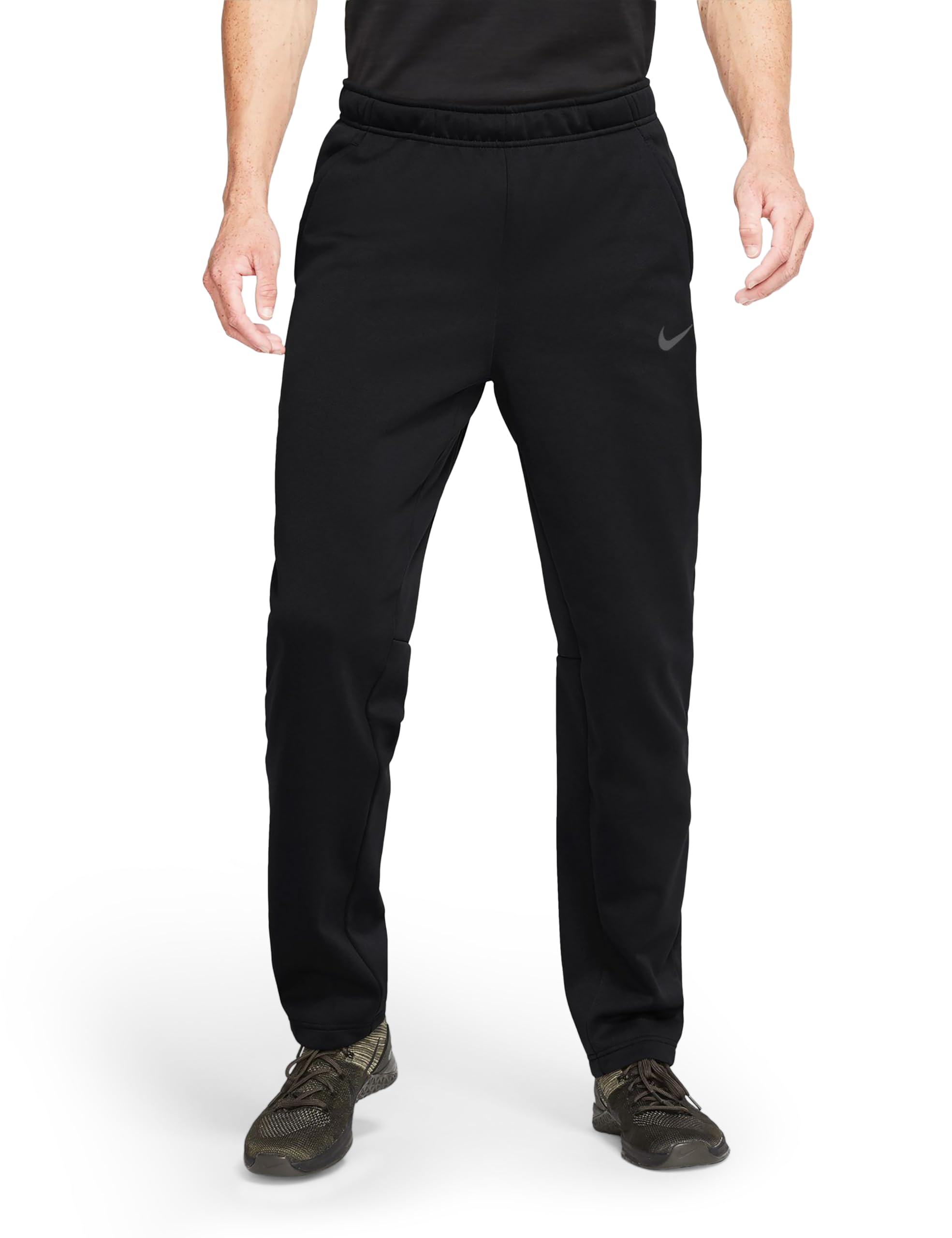 Nike Men's Therma Training Pants (X-Large, Black/MTLC Hematite) Image