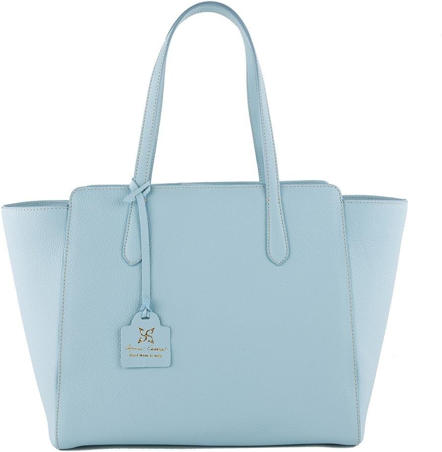 Anna Cecere - Borsa a tracolla, Tosca azzura, in vera pelle - ACMG5067ONDA
