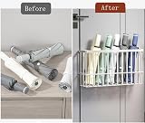 EigPluy 3 Pieces Kitchen Cabinet Door Storage Box Self-Adhesive White view 7