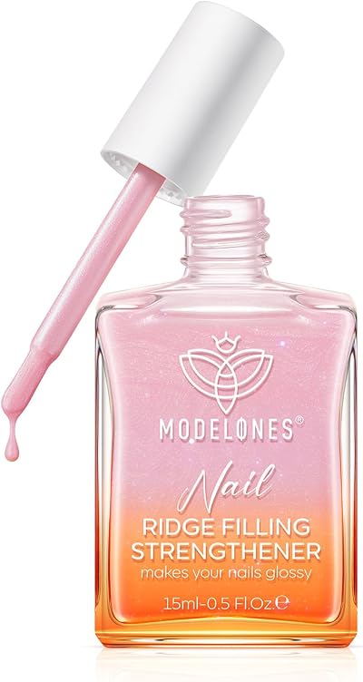 Modelones Nail Care 8 in 1 Ridge Filler Strengthener Base Coat 15ml