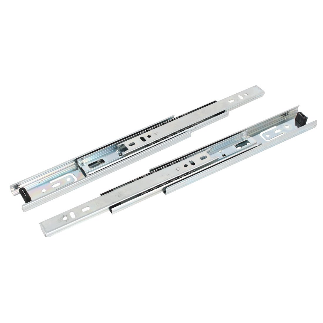 Sourcingmap 9-Inch Cold Rolled Steel Drawer Slides, Full Extension Ball Bearing Slide Track Rail 39mm Wide 55lb Capacity 1 Pair