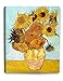 DECORARTS - Twelve Sunflowers, Vincent Van Gogh Art Reproduction. Giclee Canvas Prints Wall Art for Home Decor 30x24