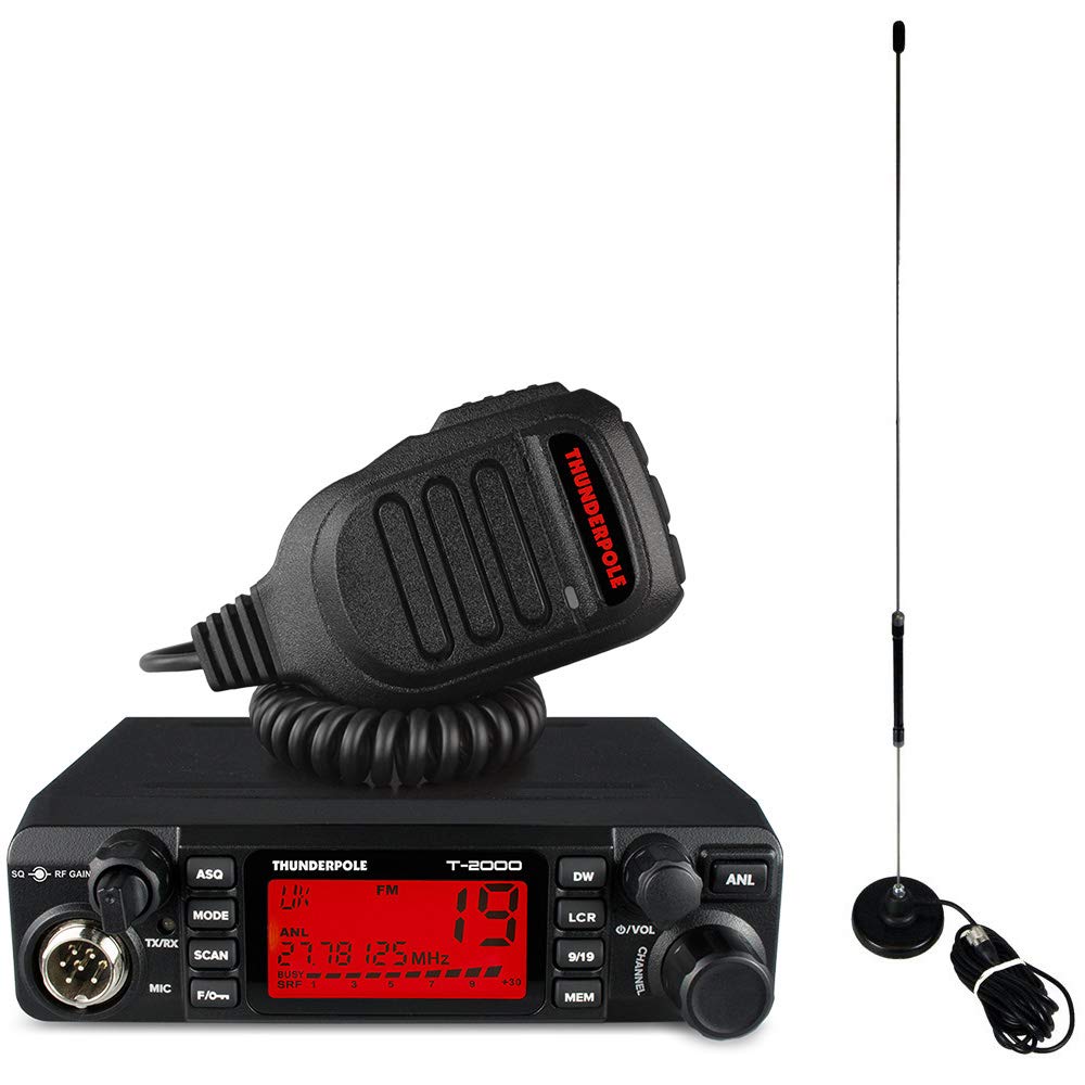 CB Radio Kit | Thunderpole T-2000 + Apollo Mag Aerial | 12v & 24v AM/FM CB Radio & Antenna Pack