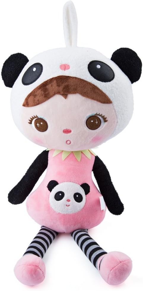 Tingyao Metoo JIBAO Stuffed Panda Girl Kids Plush Toys Baby Birthday Gifts 13inches (13 inch, Panda)