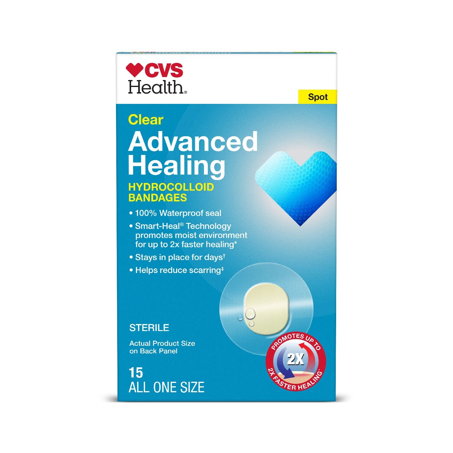 Mua CVS Health Clear Advanced Healing Hydrocolloid Spot Bandages, 15 CT