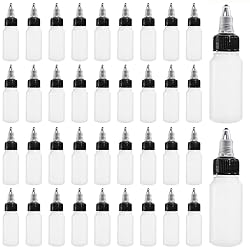 Bekith 40 Pack 1oz Dispensing Bottles, Boston Round