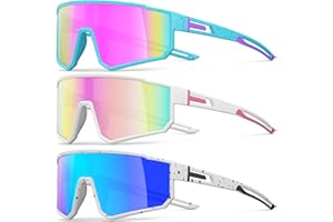 IKTOD 3 Pack Polarized Running Sunglasses for Women Mens Sunglasses UV Protection for Cycling Baseball Fishing