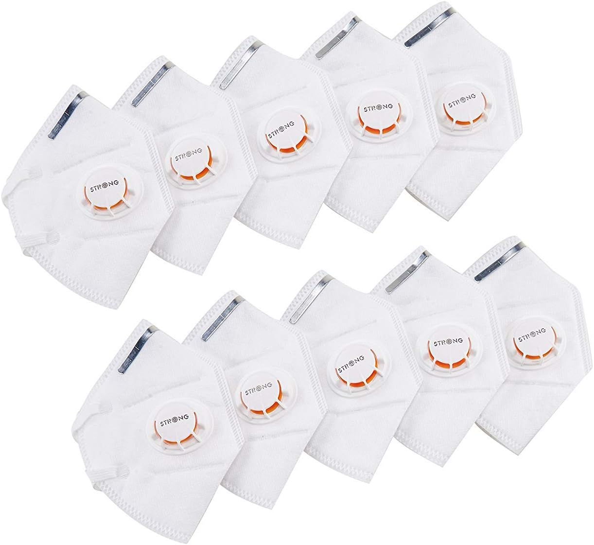 10 Pack Dust Mask Charcoal Activated Carbon Half Face Mouth Mask Filter Antivirus Bacteria Anti Dust Pollution PM2.5 Masks for Boys and Girls