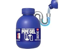 AQISI PIPE GEL Professional Drain Cleaner for Kitchen Sink, Strong Drain Opener, Unclog Shower Tub Drains, 300G, All Pipe Materials