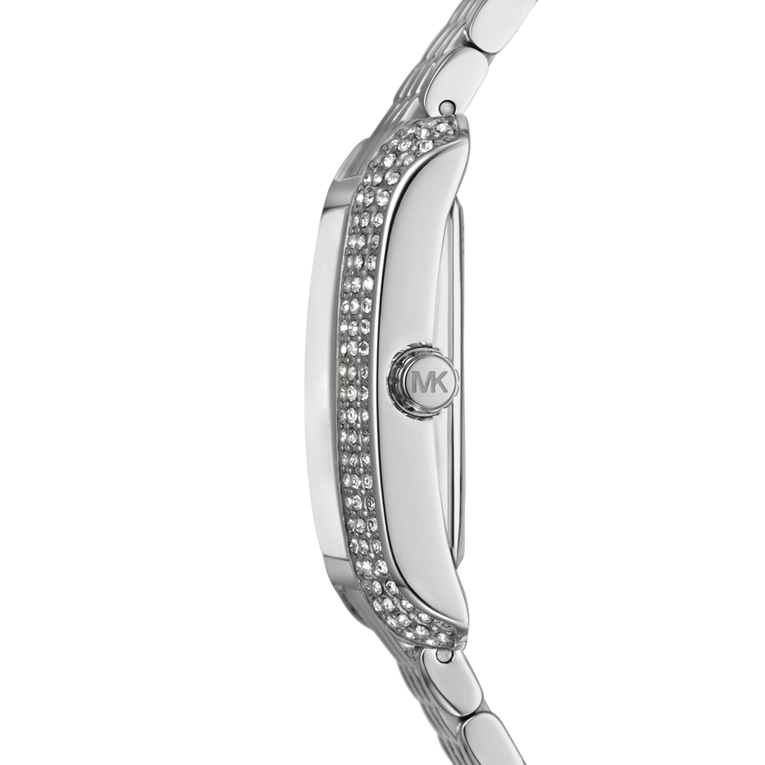 Michael Kors Emery Women's Watch, Rectangular Stainless Steel Watch for Women with Steel or Leather Band