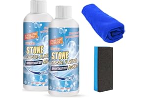 BIAOYUN 2 PCS Stone Crystal Plating Agent, Nano Stone Crystal Plating Agen, Marble Cleaner Stain Remover