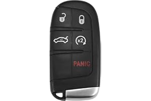 X AUTOHAUX M3N40821302 433MHz 46 Chip Replacement Keyless Entry Remote Car Key Fob for Chrysler 300 for Dodge Charger Challen
