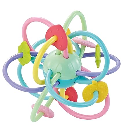 Orapple Teether Jolly Rings BPA Free Silicon Teether for Babies 0 to 12 Months (Multi Color)