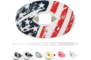 ZAKVOP Football Mouth Guard with Strap, Breathable MouthGuard for Youth and Adults, Teeth and Lip Protector