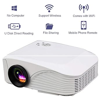 Amazon.com: Proyector inalámbrico LED portátil HD 1080P ...