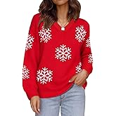 CARCOS Plus Size Sweaters Crewneck Long Sleeve Pullover Sweaters for Women Knit Jumper Tops Lightweight Winter XL-5XL