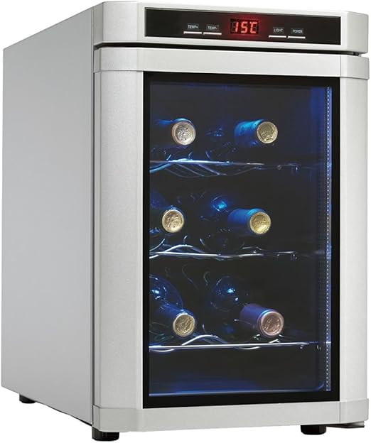 Amazon Com Danby Dwc620pl Sc 6 Bottle Wine Cooler Platinum