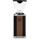 Rocket Espresso Giannino Espresso Grinder | 55mm | Stepless | Programmable Dosing | Insulated Case | (Black/Wood)