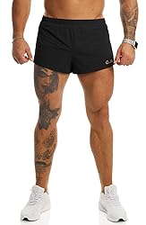 Ouber Men's Running Shorts with Liner 2'' Workout