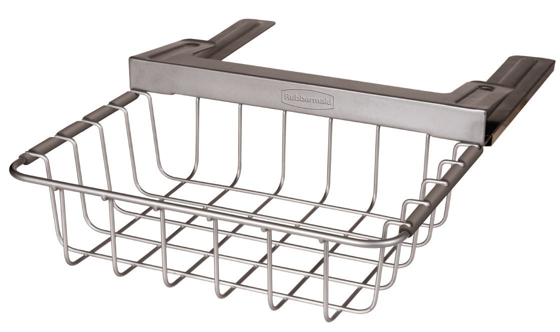 Rubbermaid SlideOut UnderShelf Storage Basket, Titanium