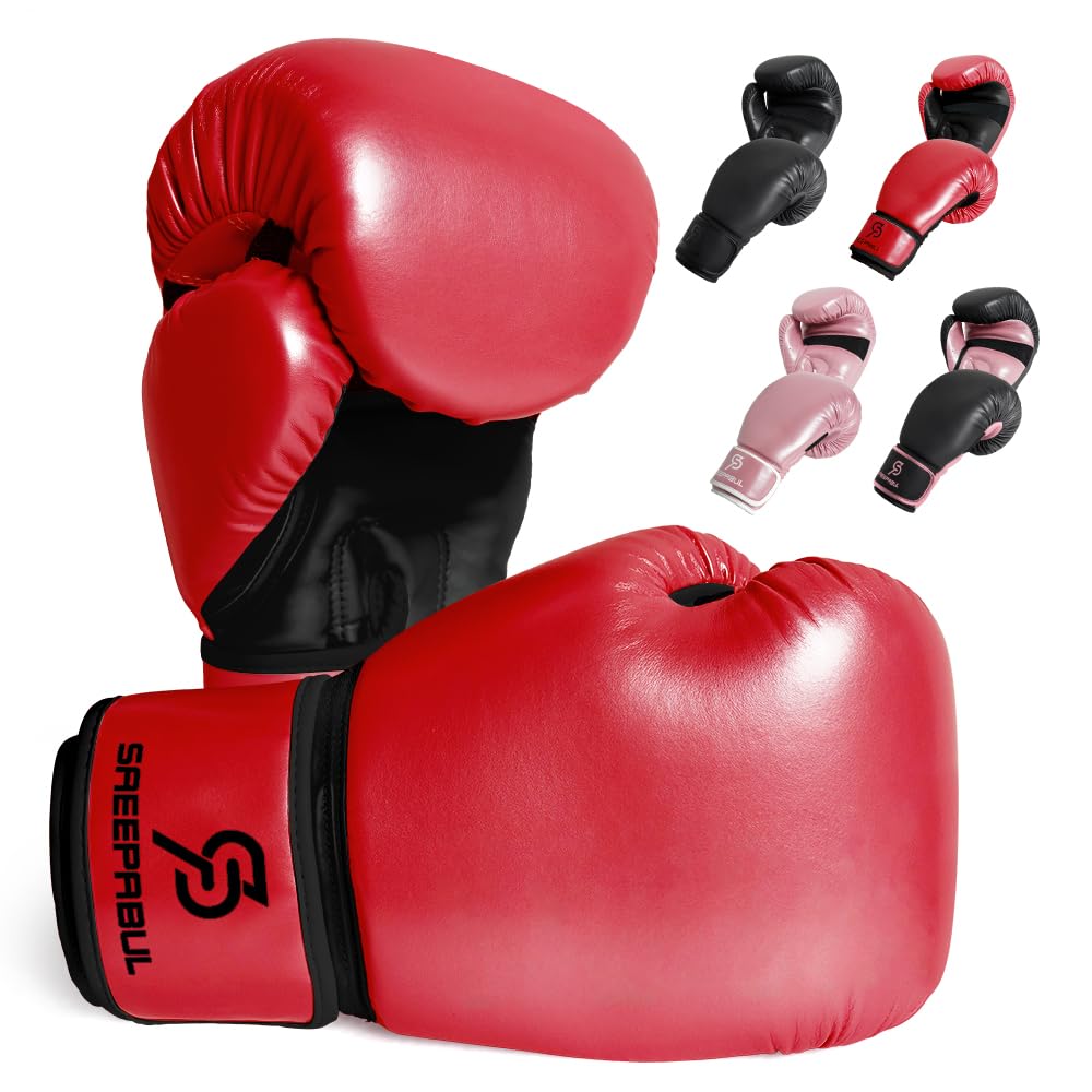 Photo 1 of ** SIMILAR** Boxing Gloves for Men and Women Suitable for Boxing Kickboxing Mixed Martial Arts Maui Thai MMA Heavy Bag Fighting Training Red Blood, 16oz