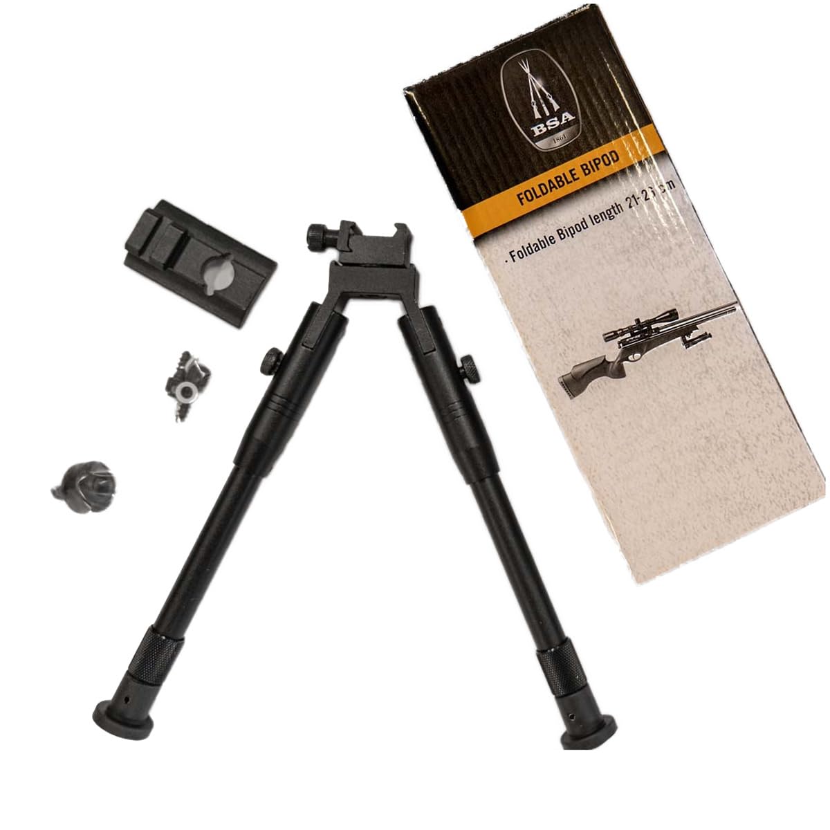 BSA Foldable Bipod 21-26cm for Air Rifles