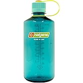 Nalgene Leak Proof Tritan BPA-Free Water Bottle - 32 oz Narrow Mouth - Made in the USA for Outdoor Use & Daily Hydration (Cerulean)