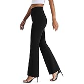 AFITNE Women's Yoga Dress Pants High Waist Pull On Work Pants 2025 Stretchy Office Casual Slacks