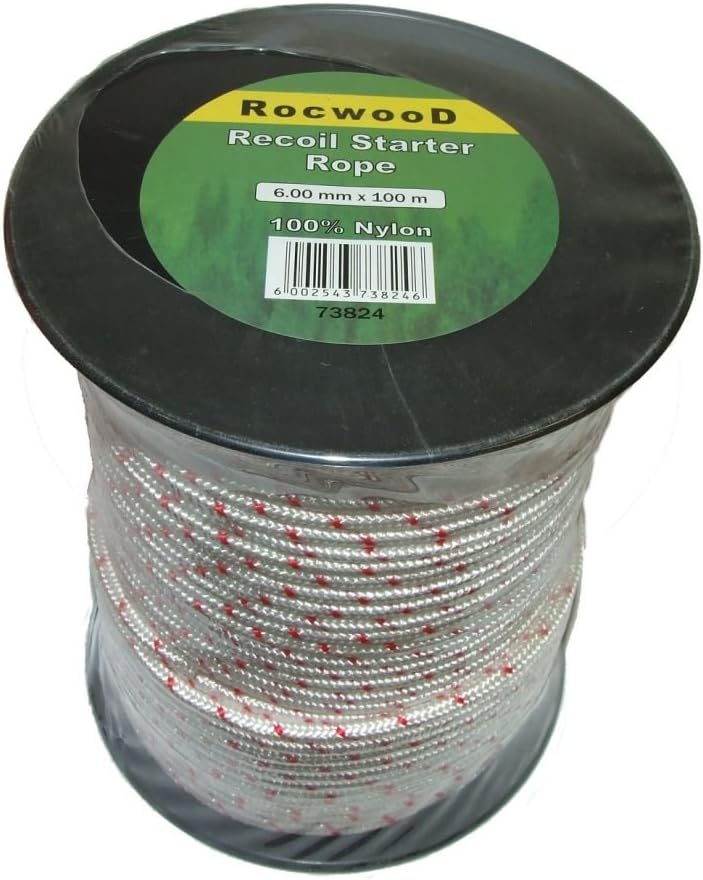 6mm x 100 Metres Starter Recoil Pull Cord Rope Amazon.co.uk Garden