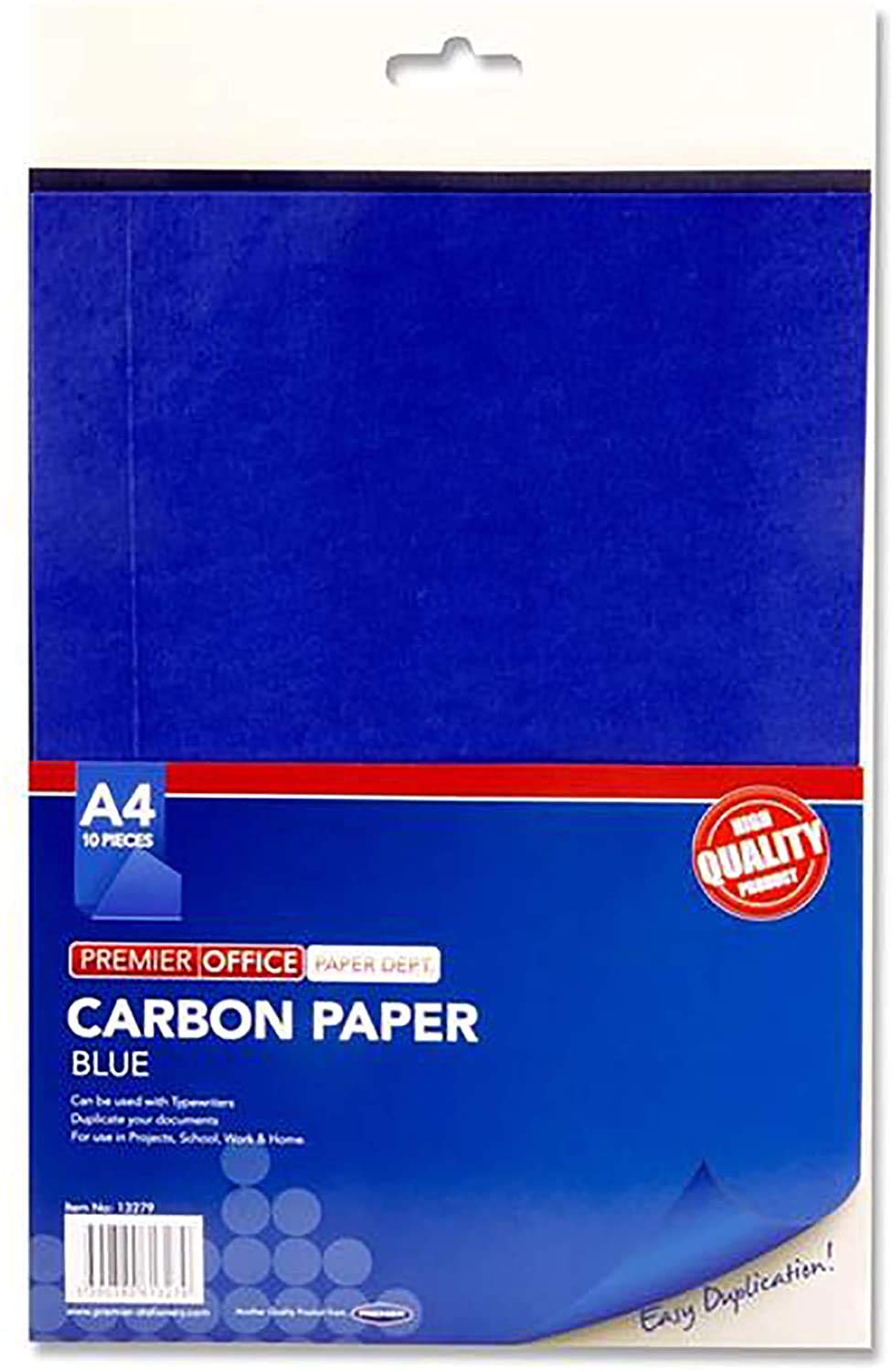 Premier Stationery 2 x A4 Carbon Sheet (Pack of 10), Blue
