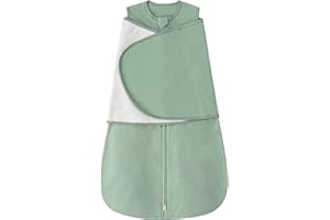 ZIGJOY Sleep Sack Swaddle 1.0 TOG Baby Wearable Blanket 100% Cotton Baby Swaddle Blanket 0-6 6-12 Months