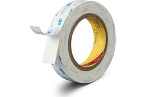 HADINI Double Sided Foam Tape 1 inch x16.5Ft | 3M PE Strong Adhesive Tape | Vibration Resistant | for Indoor/Outdoor Paint Wall Mounting Picture Hanging Poster | Damage-Free Heavy-Duty (1in/25mm x16.5Ft)