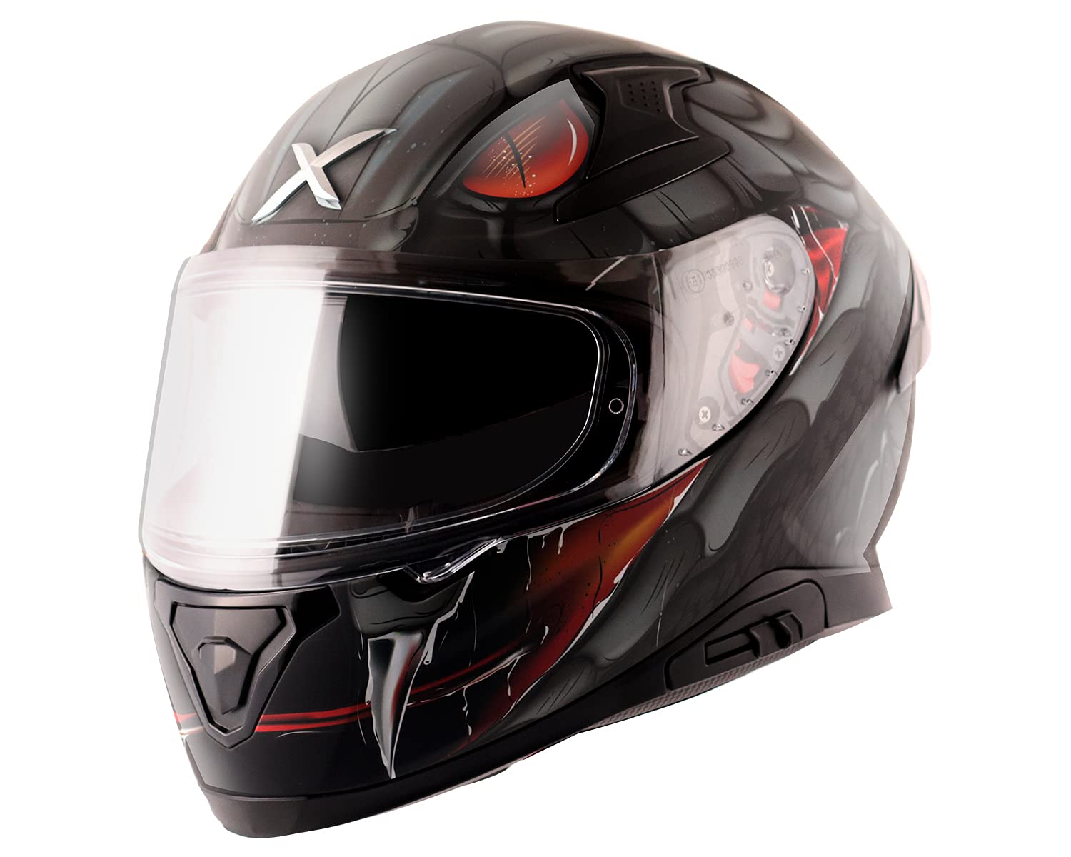 Buy Axor Apex Venomous ISI ECE DOT Certified Full Face Dual Visor